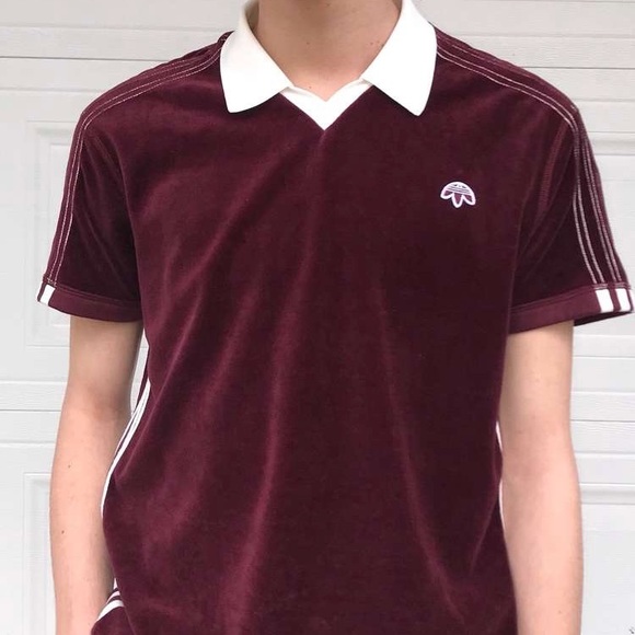 adidas alexander wang velour polo